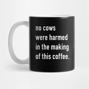 NO COWS COFFEE // Black // Vegan Mug